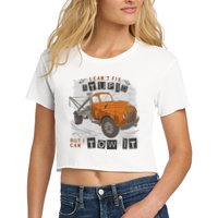 Tow Truck Driver I Can't Fix Stupid But I Can Tow It Crop Top