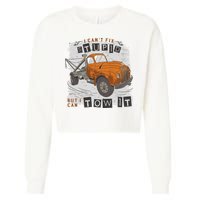 Tow Truck Driver I Can't Fix Stupid But I Can Tow It Cropped Pullover Crew