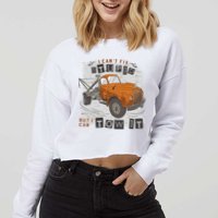 Tow Truck Driver I Can't Fix Stupid But I Can Tow It Cropped Pullover Crew