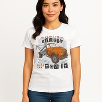 Tow Truck Driver I Can't Fix Stupid But I Can Tow It Womens T-Shirt