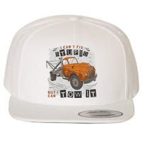 Tow Truck Driver I Can't Fix Stupid But I Can Tow It Wool Snapback Cap