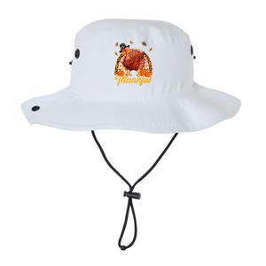 Thankful Turkey Dabbing Leopard Rainbow Fall Thanksgiving Gift Legacy Cool Fit Booney Bucket Hat