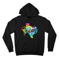 Texas Tie Dye State Map Pride Hippie Vintage Retro Hoodie