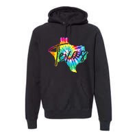 Texas Tie Dye State Map Pride Hippie Vintage Retro Premium Hoodie