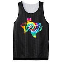 Texas Tie Dye State Map Pride Hippie Vintage Retro Mesh Reversible Basketball Jersey Tank