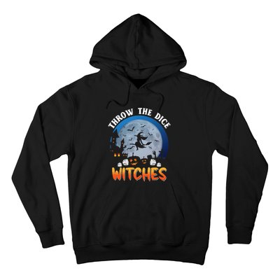 Throw The Dice Witches Bunco Party Funny Halloween Costume Hoodie