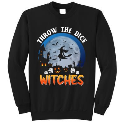 Throw The Dice Witches Bunco Party Funny Halloween Costume Sweatshirt