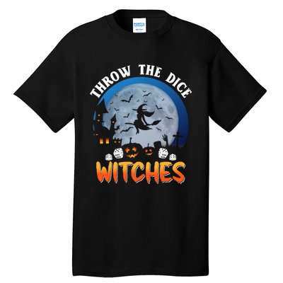 Throw The Dice Witches Bunco Party Funny Halloween Costume Tall T-Shirt