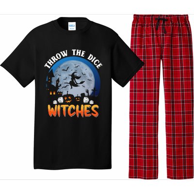 Throw The Dice Witches Bunco Party Funny Halloween Costume Pajama Set