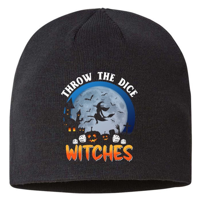 Throw The Dice Witches Bunco Party Funny Halloween Costume Sustainable Beanie