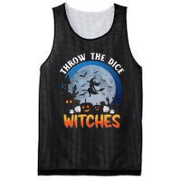 Throw The Dice Witches Bunco Party Funny Halloween Costume Mesh Reversible Basketball Jersey Tank