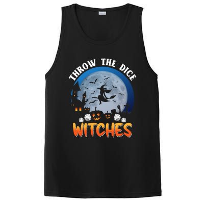 Throw The Dice Witches Bunco Party Funny Halloween Costume PosiCharge Competitor Tank