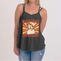 Take That Depression Duck Lucifer Duck Retro Vintage Women's Strappy Tank