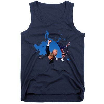 Triumphant Trump Defend Democracy Political Tank Top