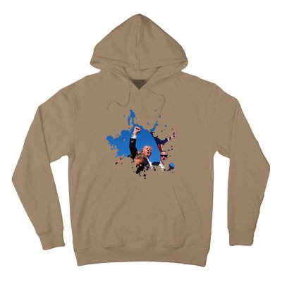 Triumphant Trump Defend Democracy Political Hoodie