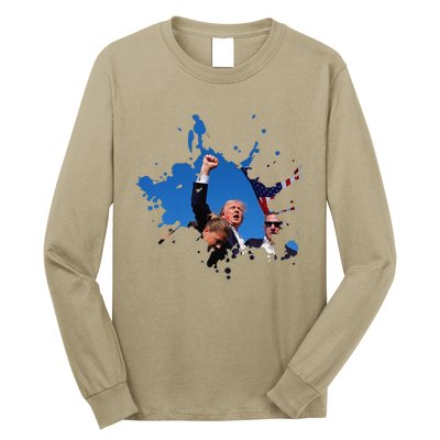 Triumphant Trump Defend Democracy Political Long Sleeve Shirt