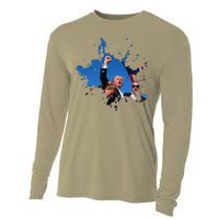 Triumphant Trump Defend Democracy Political Cooling Performance Long Sleeve Crew