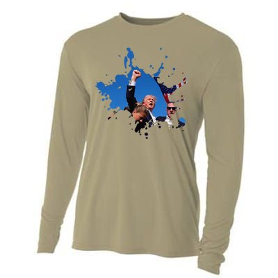 Triumphant Trump Defend Democracy Political Cooling Performance Long Sleeve Crew