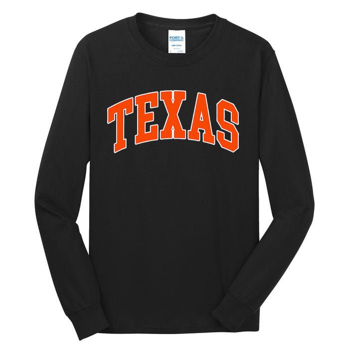 Texas Throwback Design TX Classic Tall Long Sleeve T-Shirt