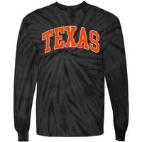 Texas Throwback Design TX Classic Tie-Dye Long Sleeve Shirt