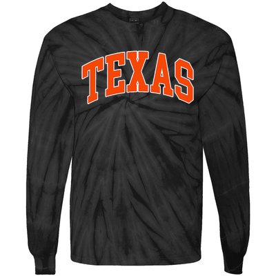 Texas Throwback Design TX Classic Tie-Dye Long Sleeve Shirt