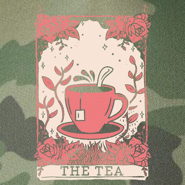 The Tea Drinker Tarot Card Reading Occult Legacy Tie Dye Trucker Hat