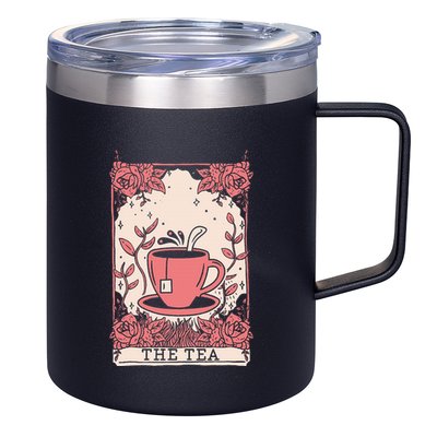 The Tea Drinker Tarot Card Reading Occult 12oz Stainless Steel Coffee Mug