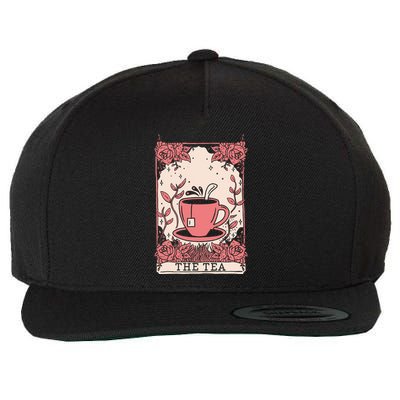 The Tea Drinker Tarot Card Reading Occult Wool Snapback Cap