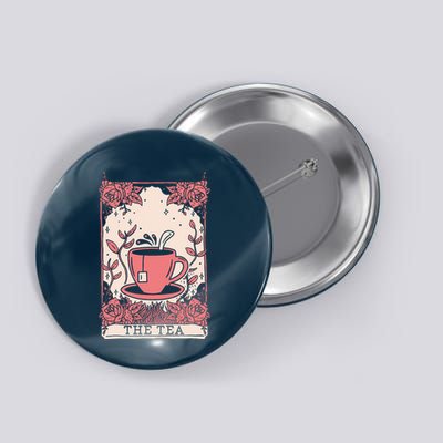 The Tea Drinker Tarot Card Reading Occult Button