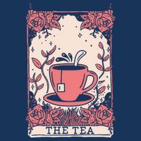 The Tea Drinker Tarot Card Reading Occult Drawstring Bag