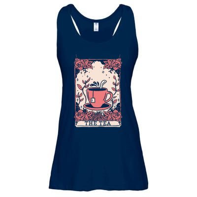 The Tea Drinker Tarot Card Reading Occult Ladies Essential Flowy Tank