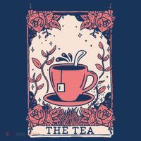 The Tea Drinker Tarot Card Reading Occult Flatbill Hat