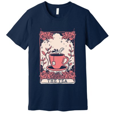 The Tea Drinker Tarot Card Reading Occult Premium T-Shirt