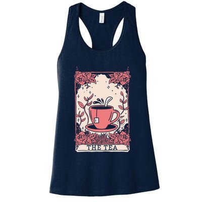The Tea Drinker Tarot Card Reading Occult Womens Tank Top