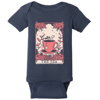 The Tea Drinker Tarot Card Reading Occult Baby Bodysuit