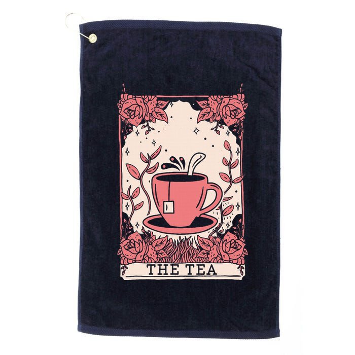 The Tea Drinker Tarot Card Reading Occult Golf Towel