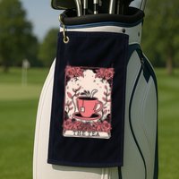 The Tea Drinker Tarot Card Reading Occult Golf Towel