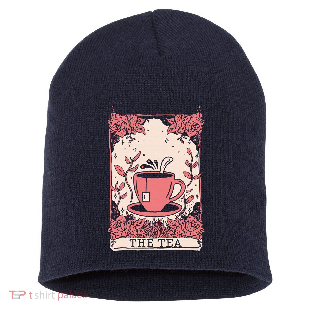The Tea Drinker Tarot Card Reading Occult Short Acrylic Beanie