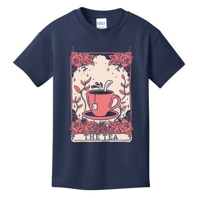 The Tea Drinker Tarot Card Reading Occult Kids T-Shirt