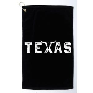 Texas Throwback Design Classic Platinum Collection Golf Towel