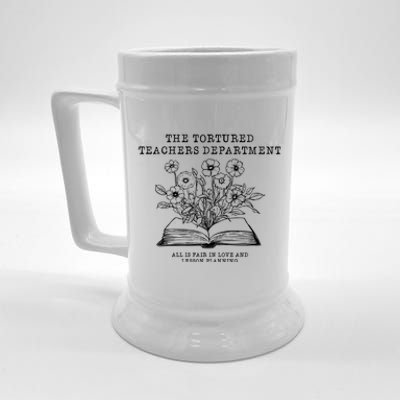 Tortured Teachers Department Funny Teacher Beer Stein