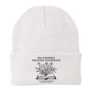 Tortured Teachers Department Funny Teacher Knit Cap Winter Beanie