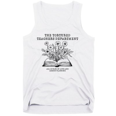 Tortured Teachers Department Funny Teacher Tank Top