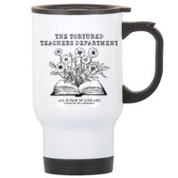 Tortured Teachers Department Funny Teacher Stainless Steel Travel Mug