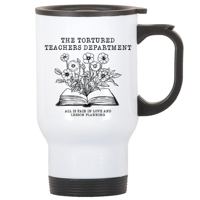 Tortured Teachers Department Funny Teacher Stainless Steel Travel Mug