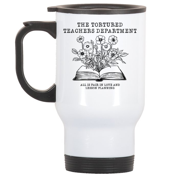 Tortured Teachers Department Funny Teacher Stainless Steel Travel Mug