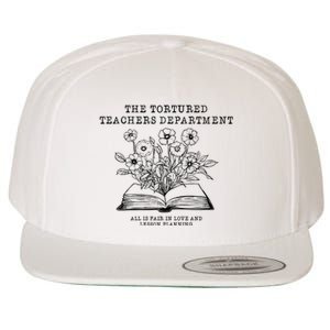 Tortured Teachers Department Funny Teacher Wool Snapback Cap