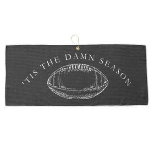 Tis The Damn Season Football Large Microfiber Waffle Golf Towel