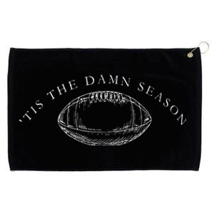 Tis The Damn Season Football Grommeted Golf Towel