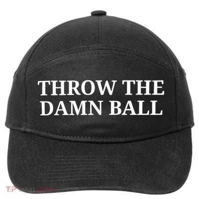 Throw The Damn Ball 7-Panel Snapback Hat